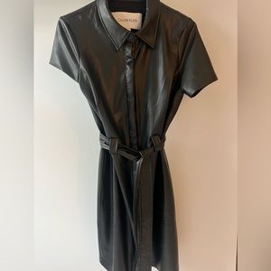 Faux leather Calvin Klein Dress